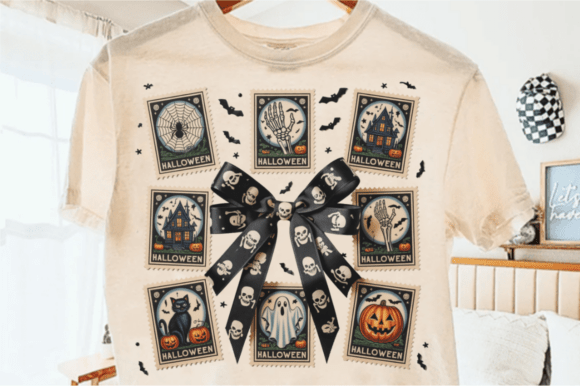Halloween Stamps bow