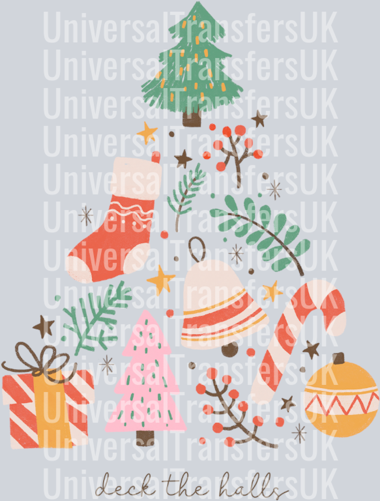 Cute Deck The Halls Christmas Tree