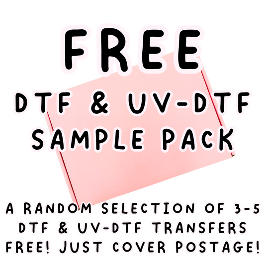 FREE DTF & UV-DTF sample pack (Max 1 per person)