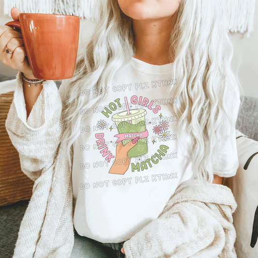 Hot girls drink matcha (T27)