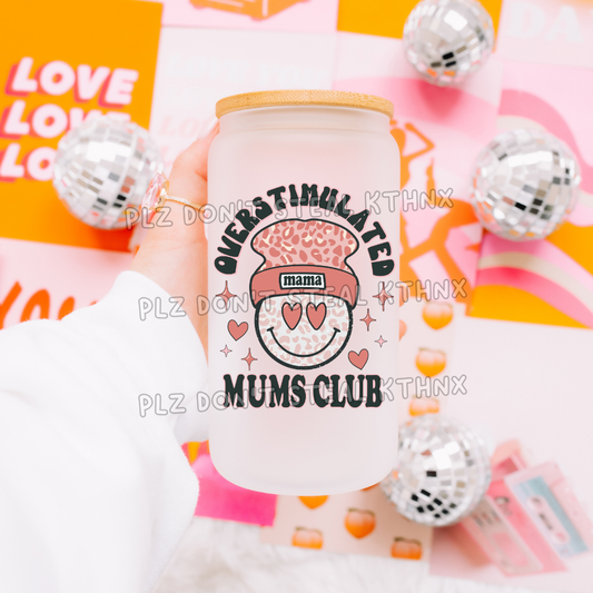 Overstimulated mums club groovy hat T159