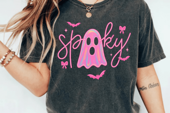 Pink holographic Spooky Ghost