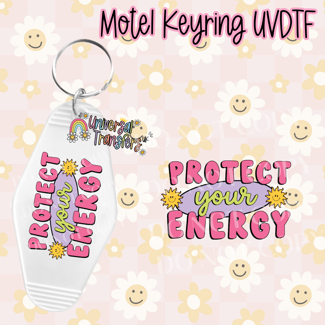 Protect Your Energy Motel Keyring UVDTF (#38)