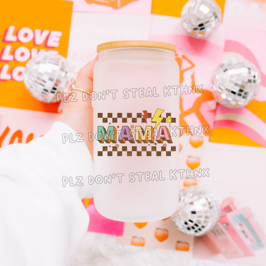 Retro mama checkered T161