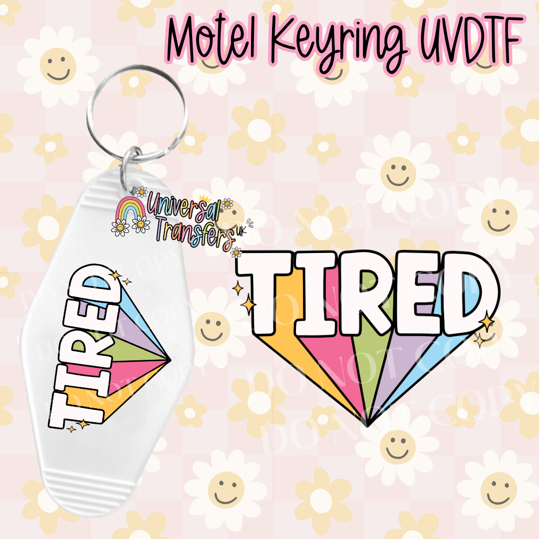 Tired Motel Keyring UVDTF (#49)