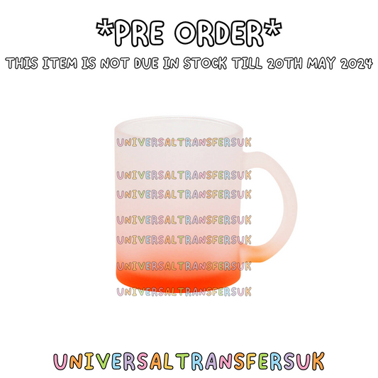 *PRE-ORDER* 11oz Coral Ombre Frosted Mug - Due in 20/5/24*