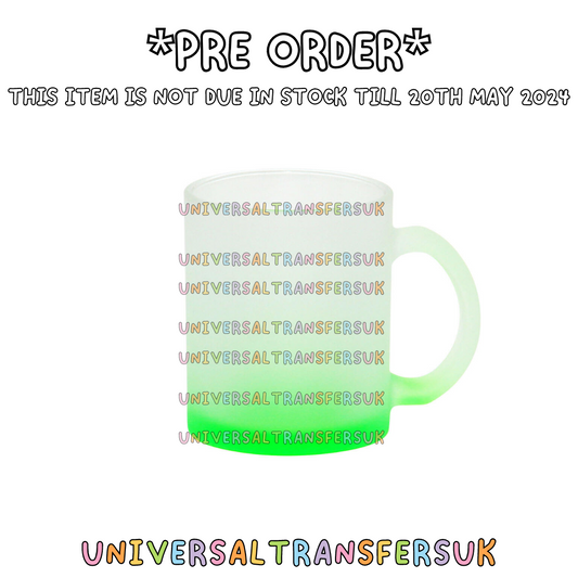 *PRE-ORDER* 11oz Lime Ombre Frosted Mug - Due in 20/5/24*