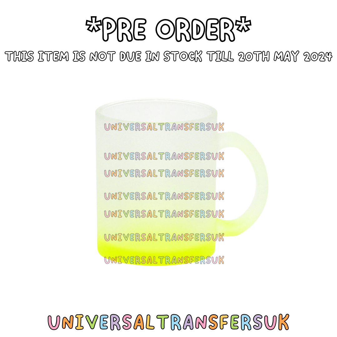 *PRE-ORDER* 11oz Yellow Ombre Frosted Mug - Due in 20/5/24*
