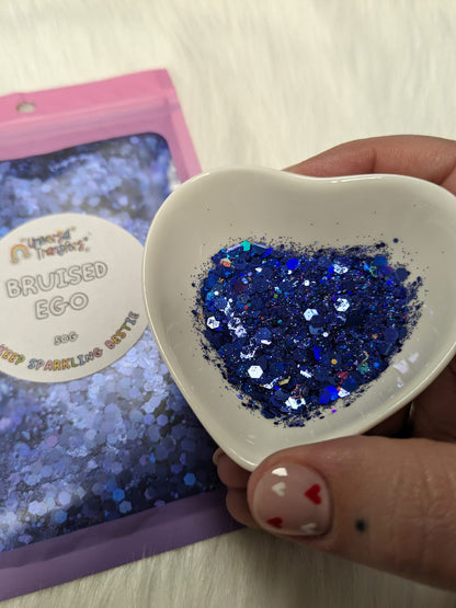 Bruised ego 50g glitter pouch