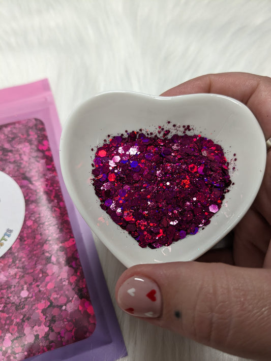 It's all a rouge 50g glitter pouch