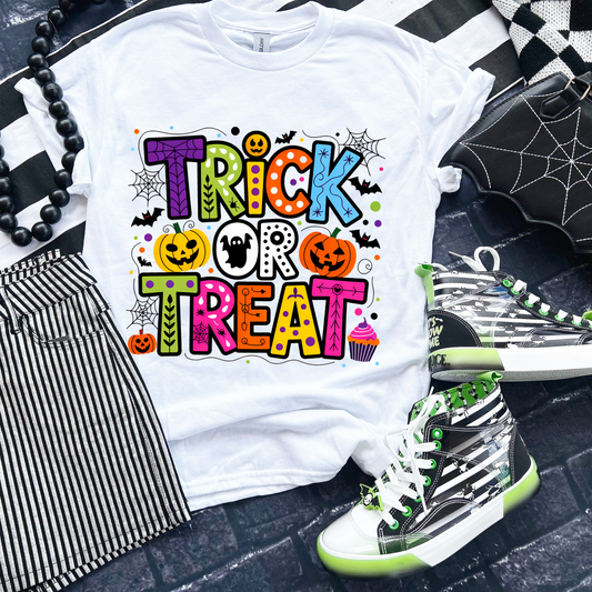 colourful trick or treat