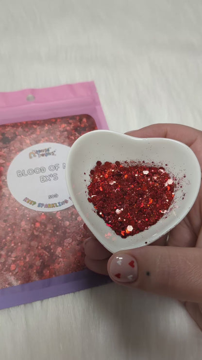 Blood of my ex's 50g glitter pouch