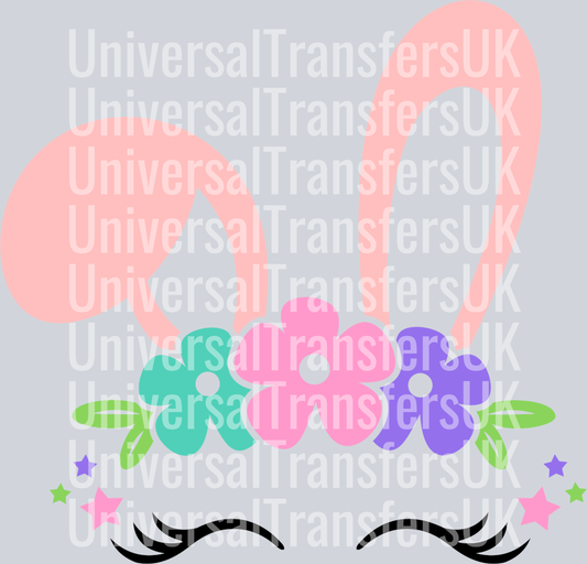 Cute Bunny Head with Eyelashes