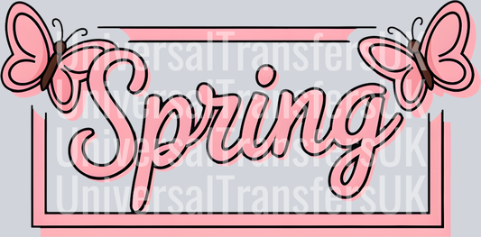 Butterflies of Spring Pink