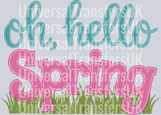 Hello Spring Green Grass