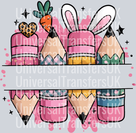 Easter Pencils Name Personalised