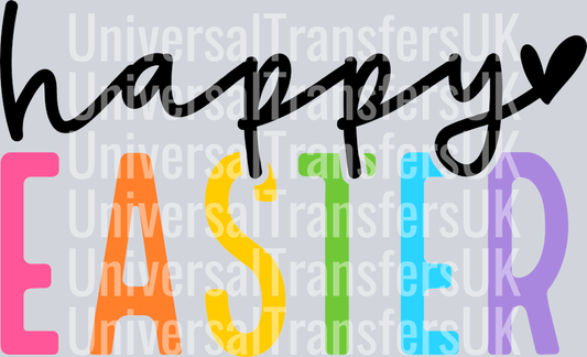 Happy Easter Multicoloured