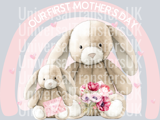 Our 1st Mother's Day Rainbow Bunnies T152