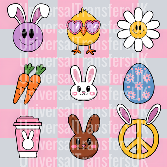 Cute Easter Chequered