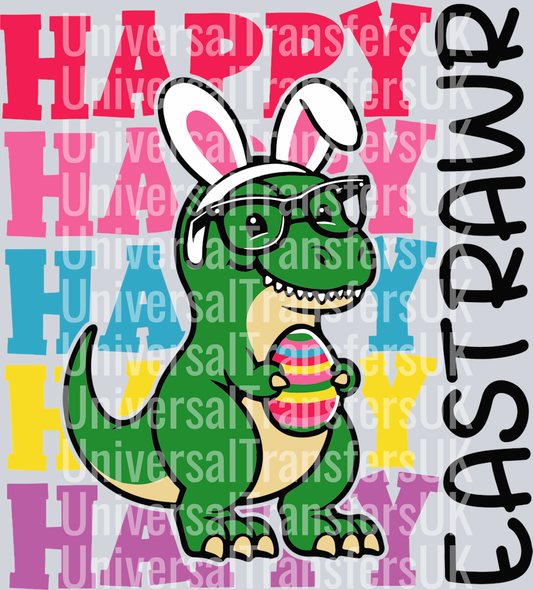 Green Dino Happy EastRawr