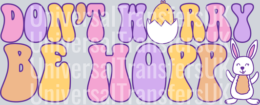 Groovy Chick and Bunny - dont worry be hoppy