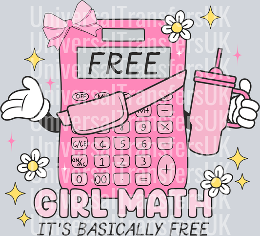 boujee girl math calculator