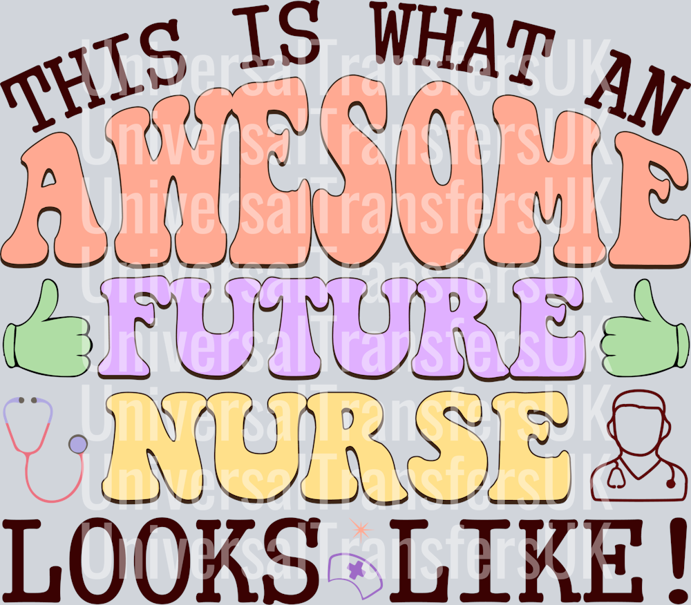 This Is What An Awesome Future Nurse Looks Likfe with Thumbs Up