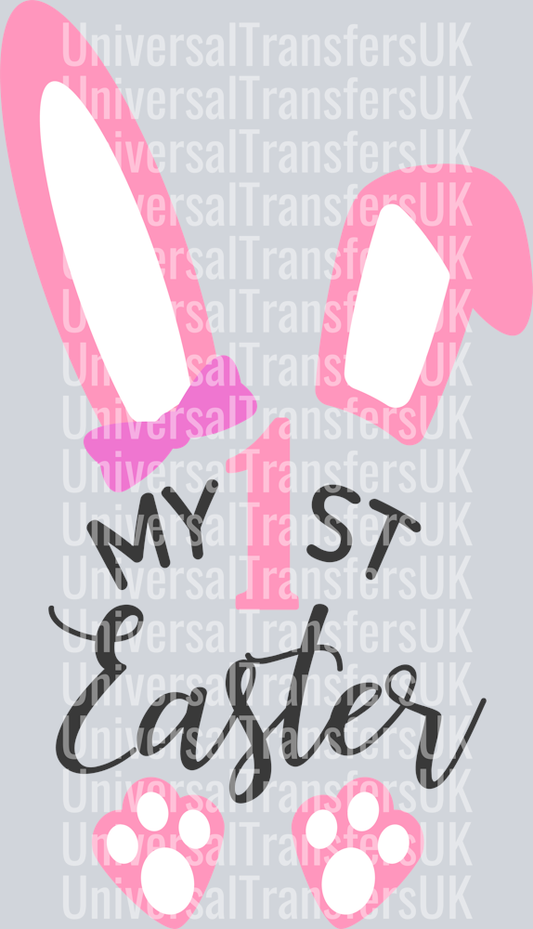 My 1st Easter Black Writing Girl