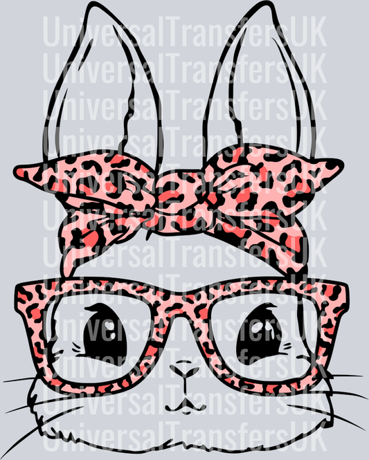 Bunny Girl With Leopard Print Sunglasses