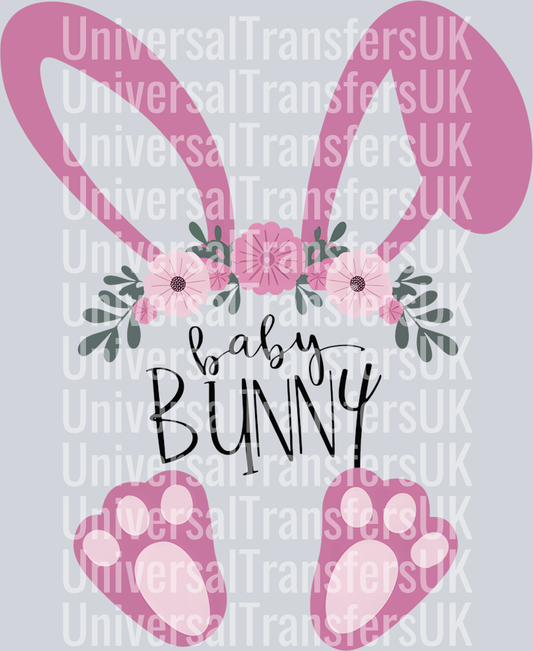 Floral Crown Baby Bunny